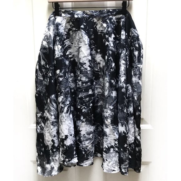 Bea & Dot Modcloth black Ikebana Circle Skirt 4X - Picture 1 of 4